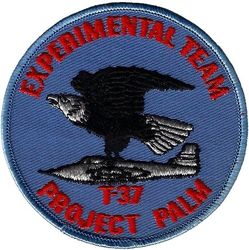 3306th Pilot Training Group (Contract Primary) T-37 Project PALM 1959
First USAF use of the T-37 with actual students. Class 59-D at Bainbridge was the test class for the new T-37, known as Project Palm. Class students designed, had manufactured, and wore it during the experiment. The first Primary Class to use it was 59-G. 
