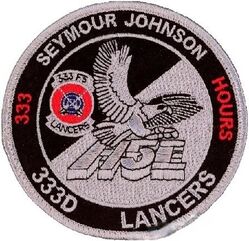 333d Fighter Squadron F-15E 333 Hours
