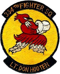 334th Fighter-Interceptor Squadron 
Lt. Hooten had 2 MIG kills in Korea with the 334 FIS. Japan made.
