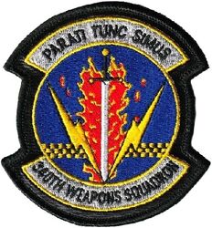 340th Weapons Squadron
Sewn into leather.
