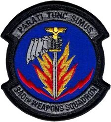 340th Weapons Squadron Morale
Sewn to leather.
