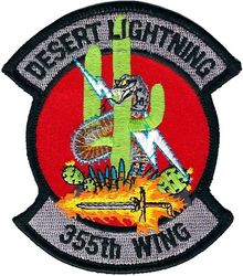 355th Wing Desert Lightning
Worn by wing staff members.
