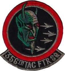 356th Tactical Fighter Squadron 
Tinsel thread, Japan made.
