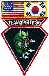 356th Tactical Fighter Squadron Exercise TEAM SPIRIT 1986
Korean made.
