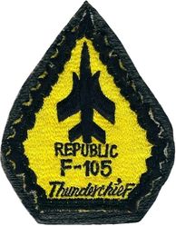 357th Tactical Fighter Squadron F-105
Sewn to leather as worn, Japan made.
