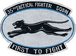 35th Tactical Fighter Squadron 
Back patch, Japan made.
