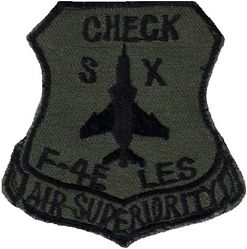 36th Tactical Fighter Squadron F-4E
LES= Leading Edge Slats. On Velcro as worn by aircrew, Korean made.
Keywords: subdued