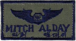 36th Tactical Fighter Squadron Name Tag
Navigator wings, F-4E era. Korean made.
Keywords: subdued