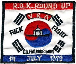 36th Tactical Fighter Squadron Round Up 1979
VRA= Ville Runner's Association, founded to promote camaraderie within the 36 TFS. Korean made.
