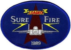 36th Tactical Fighter Wing Sure Fire Competition 1989
Aircraft weapons loading competition that replaced Loadeo.
