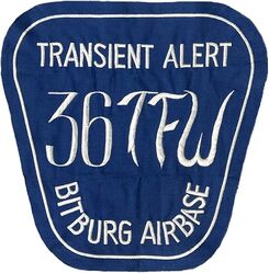 36th Tactical Fighter Wing Transient Alert
Much larger back patch than other version, German made.
