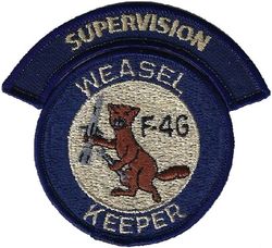 37th Aircraft Generation Squadron F-4G Maintenance Supervision
Separate tab added for each position within the 37th AMU.
Keywords: subdued