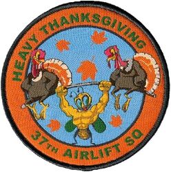 37th Airlift Squadron Morale
Woven patch.
