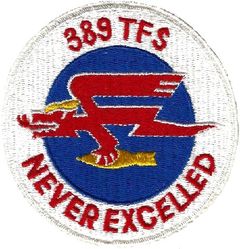 389th Tactical Fighter Squadron
F-84 era, a bit larger than later F-4 one. German made.
