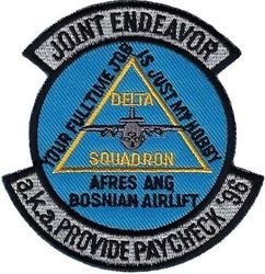 38th Airlift Squadron (Provisional) Operation JOINT ENDEAVOR 1996
Korean made.
