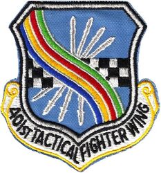 401st Tactical Fighter Wing
Large size on twill, old US made.

