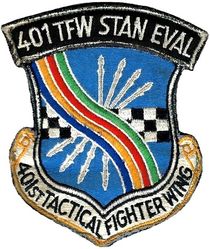 401st Tactical Fighter Wing Standardization/Evaluation
German made tab sewn to US made patch as worn.

