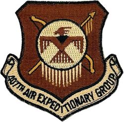 407th Air Expeditionary Group
The 407 AEG provided air operations support for coalition air dominance, battlespace control, and security to advance the stabilization of southern Iraq. It provided coalition tactical airlift support with aerial port operations. Was under the 332 AEW 2003-2011.
Keywords: Desert