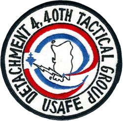40th Tactical Group Detachment 4
Ran the USAFE portion of the air to air combat ranges and provided support for rotating USAFE fighter units. Taiwan made.
