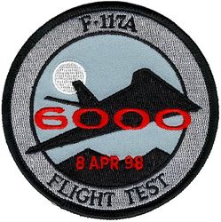 410th Flight Test Squadron F-117A Combined Test Force 6000 Hours
