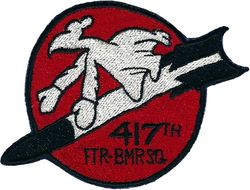 417th Fighter-Bomber Squadron
Fully embroidered, German made. 
