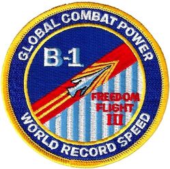 419th Flight Test Squadron B-1B Freedom Flight III
Flown in October of 2003.
