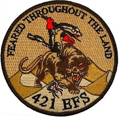 421st Expeditionary Fighter Squadron Operation INHERENT RESOLVE 2020
Deployed to Al Dhafra Air Base, United Arab Emirates, May-Oct 2020.
Keywords: desert