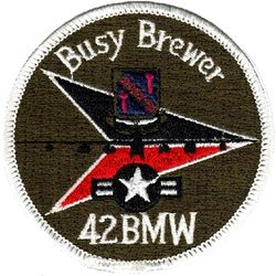 42d Bombardment Wing, Heavy Exercise BUSY BREWER
Deployed to RAF Fairford once or twice a year in the 1980s. This is a later 80s patch.
