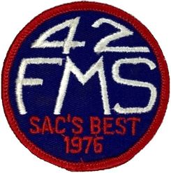 42d Field Maintenance Squadron Strategic Air Command's Best Award 1976 
