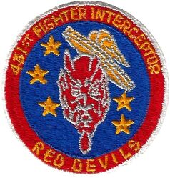 431st Fighter-Interceptor Squadron
White border, hat sized patch.
