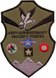 438th Expeditionary Security Forces Squadron
Made up of USAF, US Army, Afghans and Danish personnel. Afghan made.
Keywords: subdued