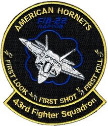 43d Fighter Squadron F/A-22 

