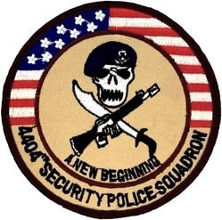 4404th Security Police Squadron Morale
Saudi machine made.
Keywords: Desert