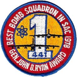 441st Bombardment Squadron, Heavy Gen. John D. Ryan Award 1978
