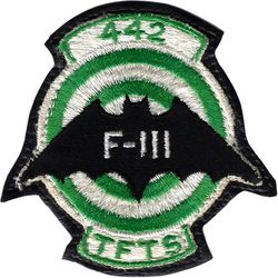 442d Tactical Fighter Training Squadron
Sewn to leather, as worn.
