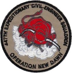 447th Expeditionary Civil Engineer Squadron Operation NEW DAWN 2010
Keywords: Desert