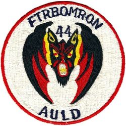 44th Fighter-Bomber Squadron
Auld is pilot's name. Japan made.
