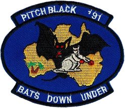 44th Tactical Fighter Squadron Exercise PITCH BLACK 1991 
Korean made.
