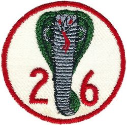 4526th Combat Crew Training Squadron Morale
Hat patch, early 1960s F-105 era. 
