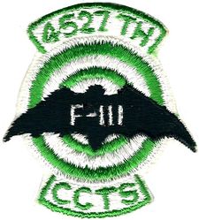 4527th Combat Crew Training Squadron
Hat/scarf patch.
