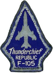 465th Tactical Fighter Squadron F-105
Sewn to leather.
