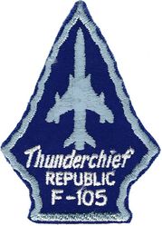 465th Tactical Fighter Squadron F-105
Light blue details, not the usual gray.

