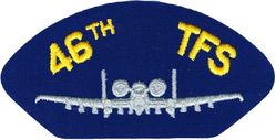 46th Tactical Fighter Training Squadron A-10
From 1983-1993 provided A-10 replacement trading. Patch has TFS on in but was in fact a TFTS. Hat patch.
