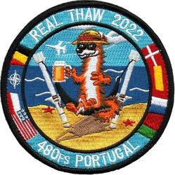 480th Fighter Squadron Exercise REAL THAW 2022
Holding beer. Held at Beja AB, Portugal.
