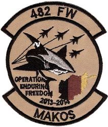 482d Fighter Wing Operation ENDURING FREEDOM 2013-2014
Afghan made.
Keywords: desert