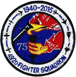 492d Fighter Squadron 75th Anniversary
UK made.
