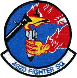 492d Fighter Squadron
Holding nuke bomb, UK made.
