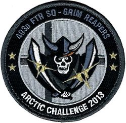 493d Fighter Squadron Exercise ARCTIC CHALLENGE 2013
Commander's version with gold tinsel.
