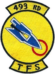 493d Tactical Fighter Squadron 
Patch reversed, unknown if error or done on purpose. Japan made.
