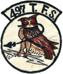 497th Tactical Fighter Squadron 
Made for the fact the unit flew more day missions as opposed to night ones. Korean made.
